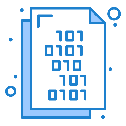 código binario icono gratis