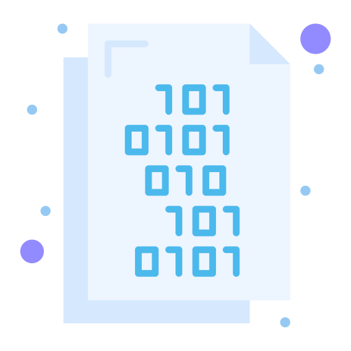 código binario icono gratis