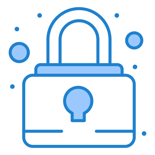 Padlock Generic Blue icon