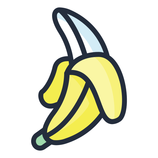 Banana Generic Outline Color icon