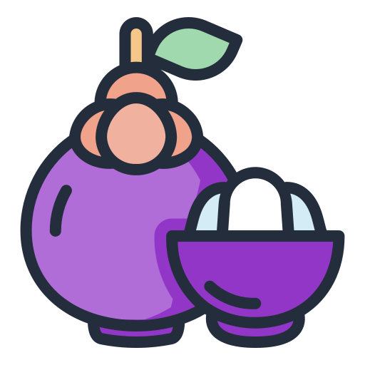 mangostán icono gratis