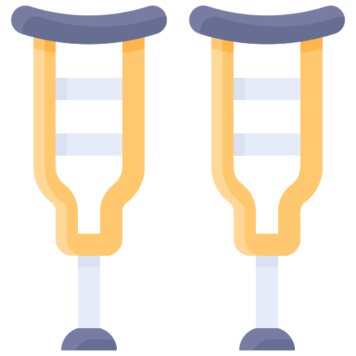 Crutch free icon
