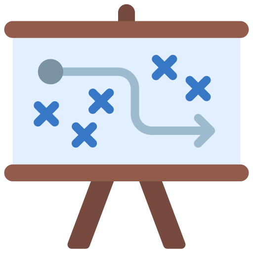 estrategia de planificación icono gratis