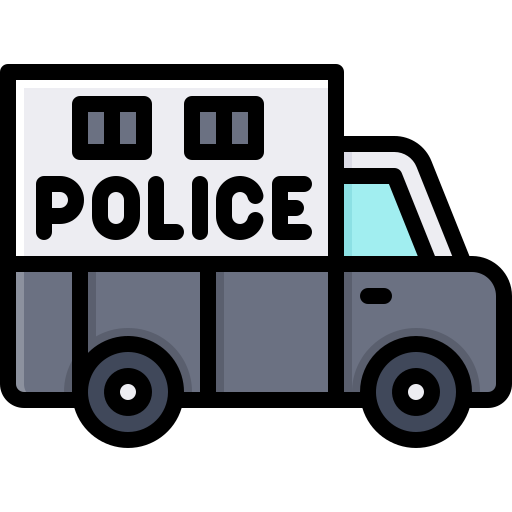 camioneta de la policía icono gratis