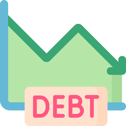 Debt free icon Debt free icon