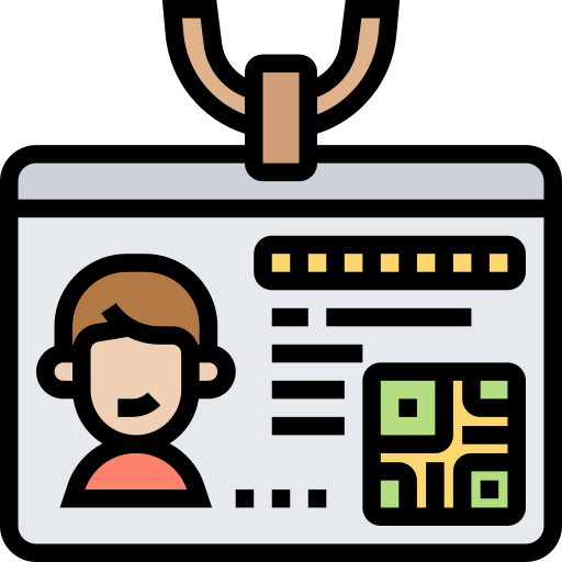 tarjeta de identificación icono gratis