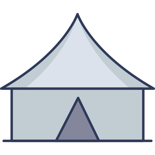 carpa para camping icono gratis