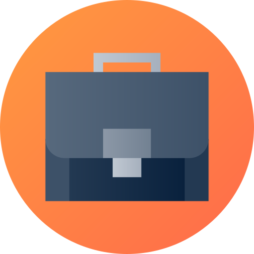 Job Flat Circular Gradient Icon