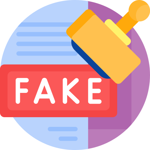 Fake news Detailed Flat Circular Flat icon