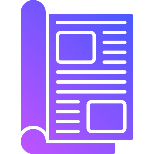 Magazine Generic Flat Gradient icon