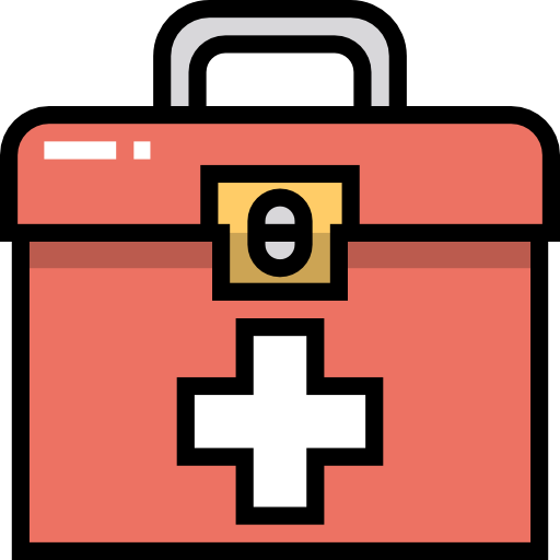 First aid kit Detailed Straight Lineal color icon