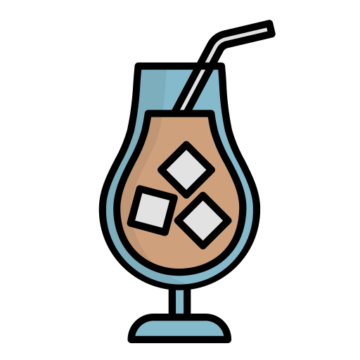 café helado icono gratis