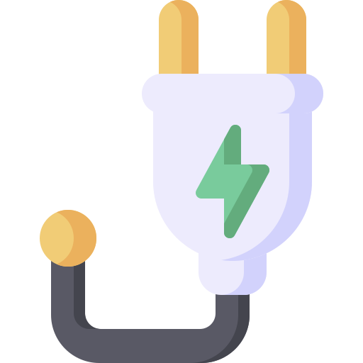 Power plug bqlqn Flat icon