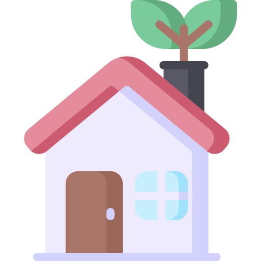 casa ecológica icono gratis