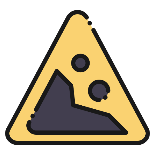 Falling rocks free icon