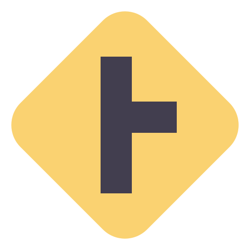 Side road right free icon Side road right free icon