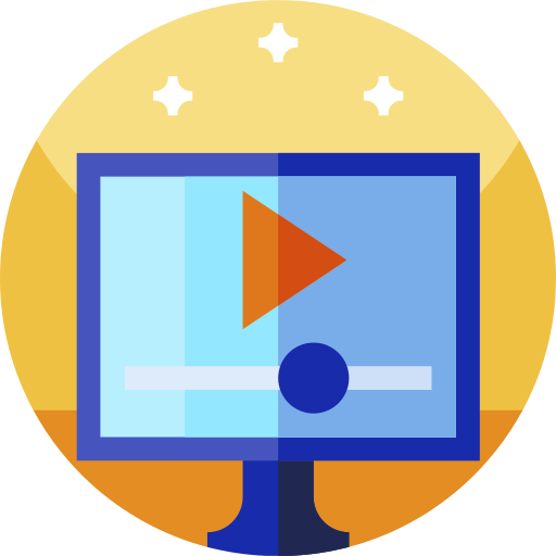 reproductor de video icono gratis