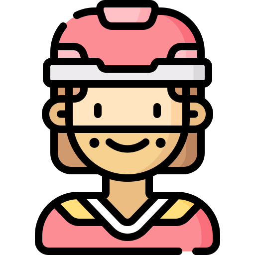 jugador de hockey icono gratis