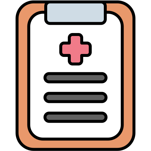 informe médico icono gratis