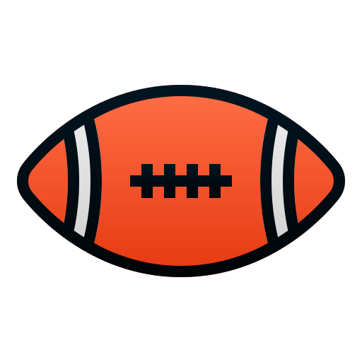 pelota de rugby icono gratis