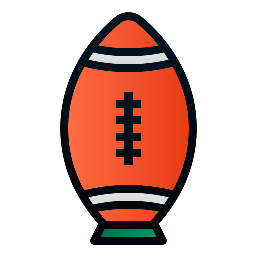 pelota de rugby icono gratis