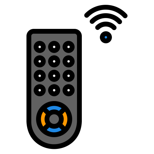 Remote control Generic Outline Color icon