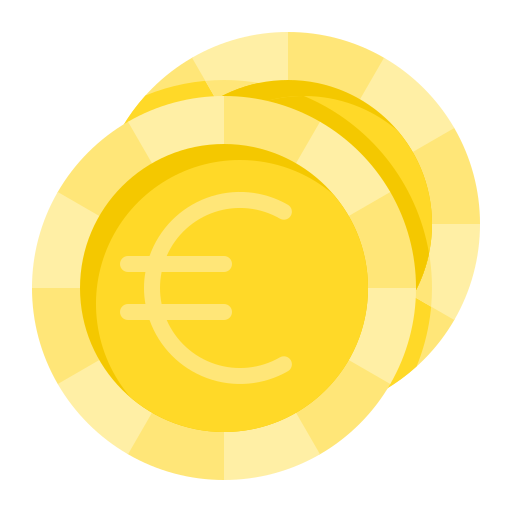 moneda euro icono gratis