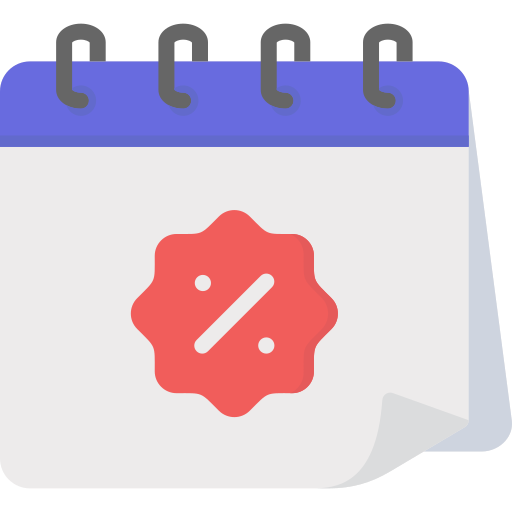 Sale date free icon