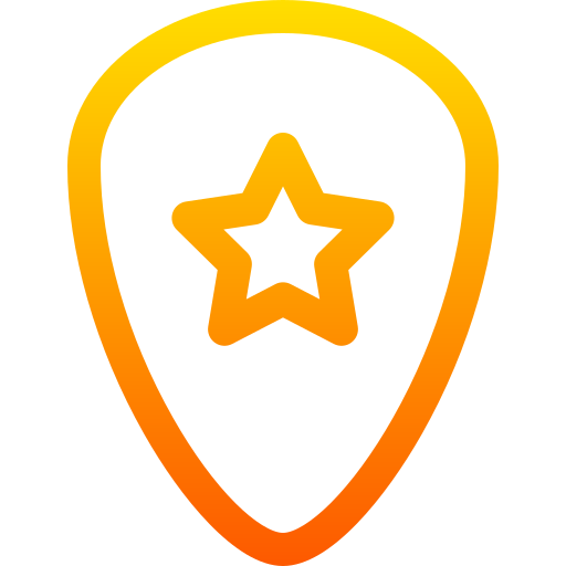 púa de guitarra icono gratis