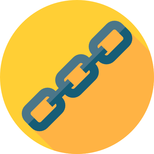 Chains Flat Circular Flat icon