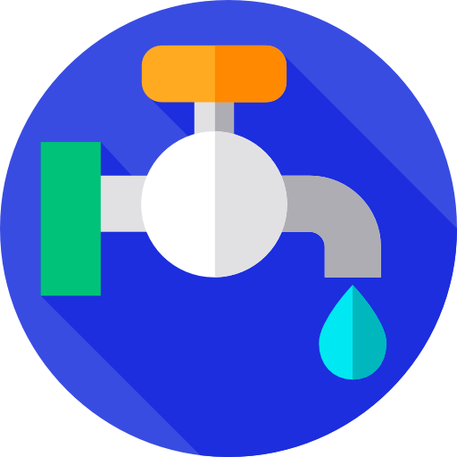 Water tap Flat Circular Flat icon