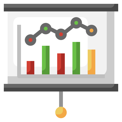 gráfico de barras icono gratis