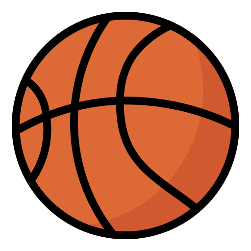 Design PNG E SVG De Grande Bola De Basquete Plana Para Camisetas