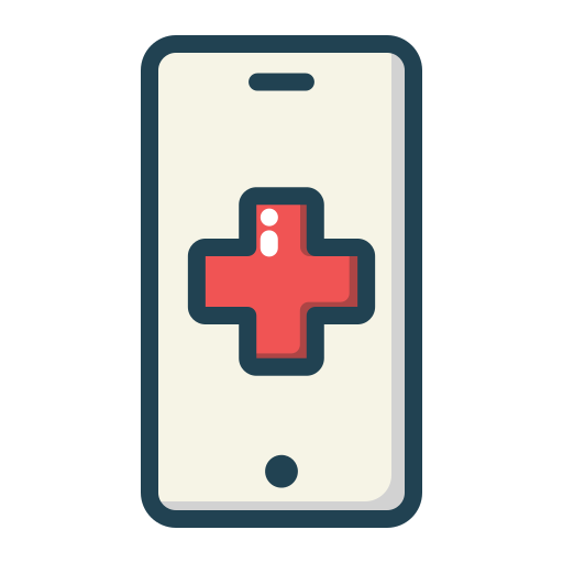 aplicación médica icono gratis