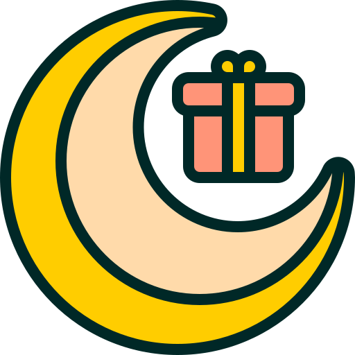 luna creciente icono gratis