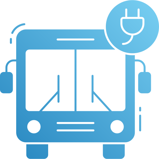 bus electrico icono gratis