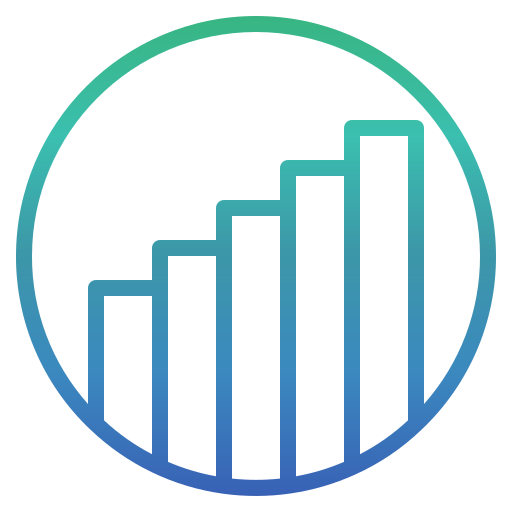 gráfico de barras icono gratis