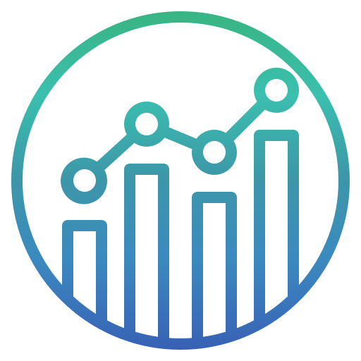 gráfico de barras icono gratis