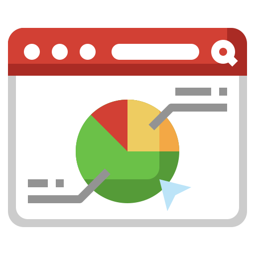 analítica de datos icono gratis