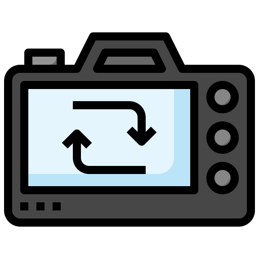 cambiar de cámara icono gratis
