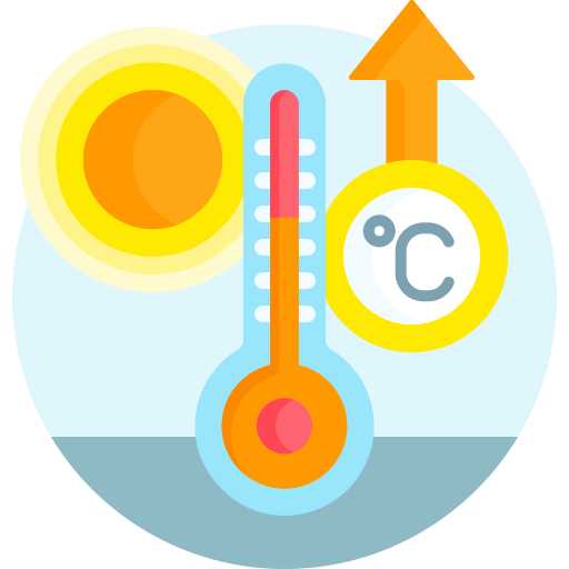 la temperatura icono gratis