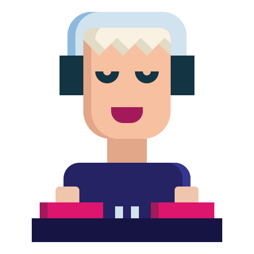 disc jockey icono gratis