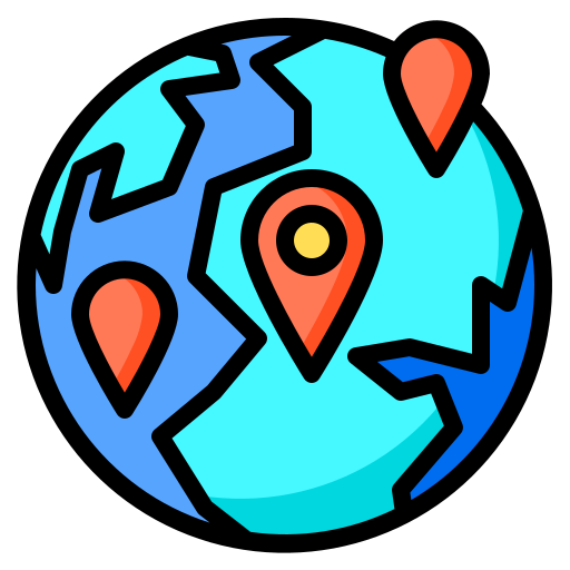 Location Phatplus Lineal Color icon