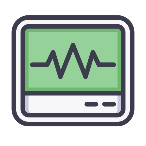 monitor de ecg icono gratis