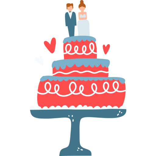 Two bird on top cake, Wedding invitation Wedding cake Illustration, Wedding  cake with a cartoon bird, love, cartoon Character png | PNGEgg
