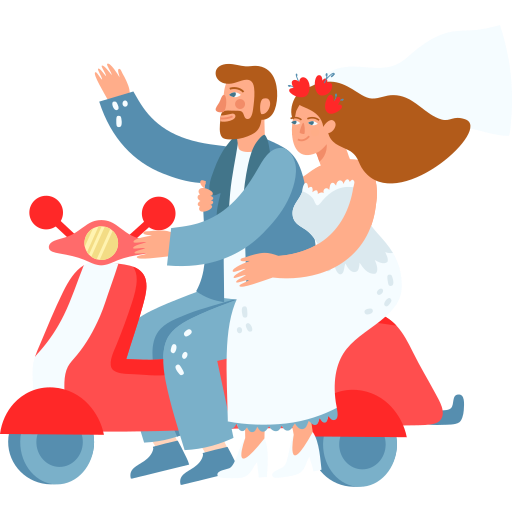 pareja de boda gratis sticker