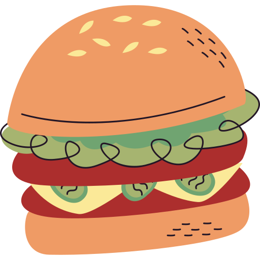 Burger Stickers - Free food and restaurant Stickers