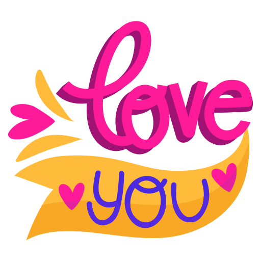 I love you Stickers - Free love and romance Stickers