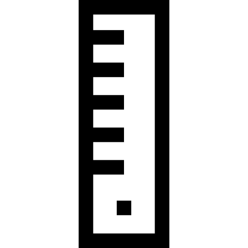 Ruler Basic Straight Lineal icon