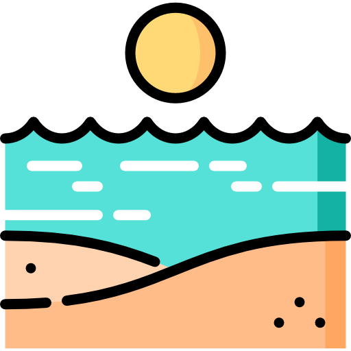 plage Icône gratuit